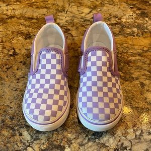 Vans Toddler Checkerboard Slip Ons Size 10